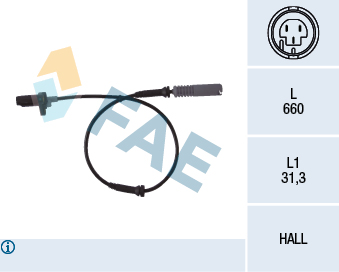 Sensor, wheel speed - 78044 FAE