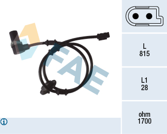Sensor, wheel speed - 78075 FAE
