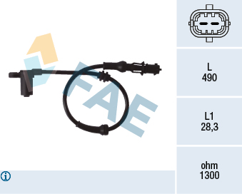 Sensor, wheel speed - 78077 FAE