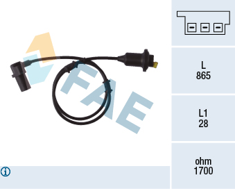 Sensor, wheel speed - 78082 FAE