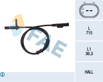 jutiklis, rato greitis - 78107 FAE