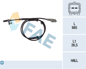 Sensor, wheel speed - 78118 FAE