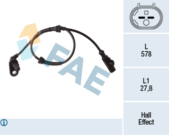 Sensor, wheel speed - 78276 FAE