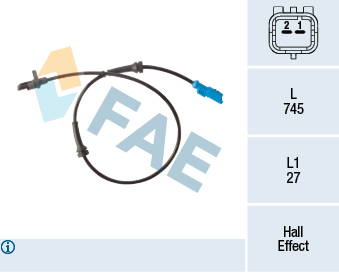 Sensor, wheel speed - 78302 FAE