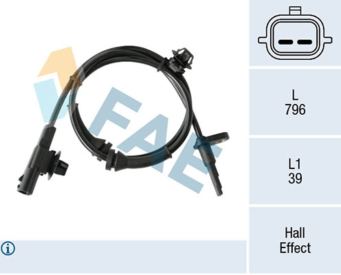 Sensor, wheel speed - 78312 FAE