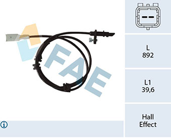Sensor, wheel speed - 78321 FAE