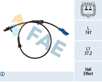 Sensor, wheel speed - 78333 FAE