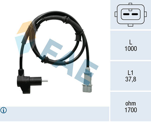 Sensor, wheel speed - 78369 FAE