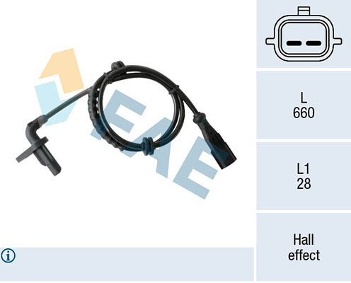 Sensor, wheel speed - 78410 FAE