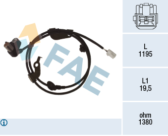 Sensor, wheel speed - 78474 FAE