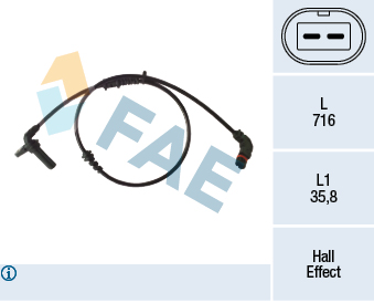 Sensor, wheel speed - 78488 FAE