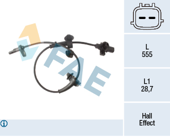 Sensor, wheel speed - 78491 FAE