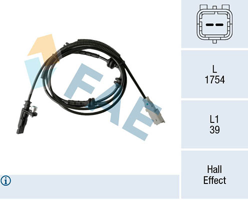 Sensor, wheel speed - 78517 FAE