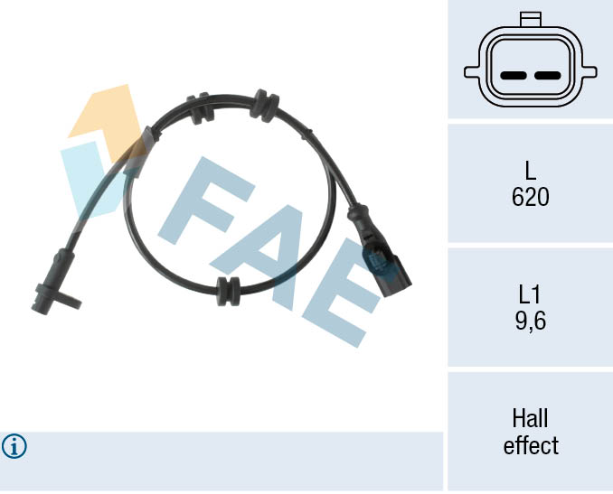 Sensor, wheel speed - 78553 FAE