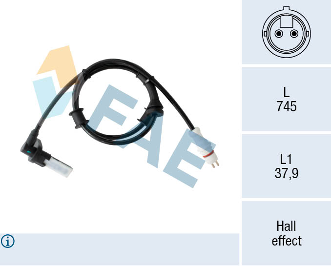 Sensor, wheel speed - 78554 FAE