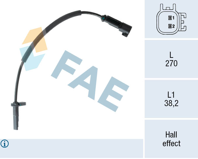 Sensor, wheel speed - 78556 FAE
