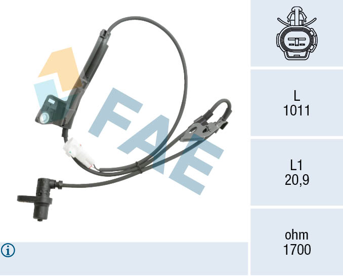 Sensor, wheel speed - 78561 FAE