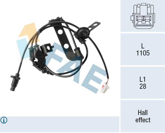 Sensor, Raddrehzahl - 78571 FAE