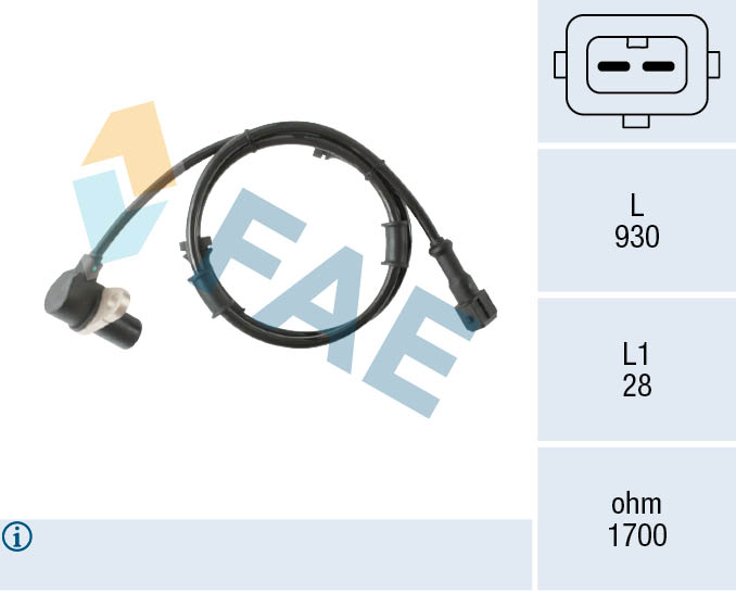 Sensor, wheel speed - 78579 FAE