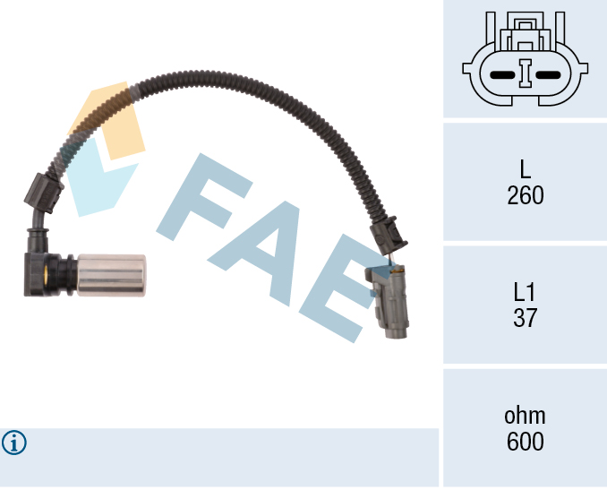 RPM jutiklis, automatinė transmisija - 79086 FAE
