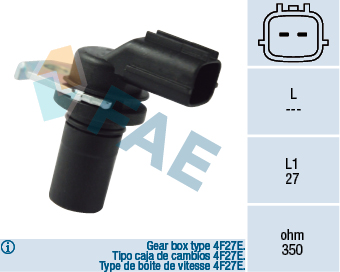 Sensore n° giri, Cambio automatico - 79136 FAE