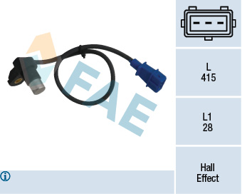 Sensore, Posizione albero a camme - 79227 FAE