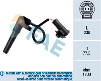 RPM jutiklis, automatinė transmisija - 79281 FAE