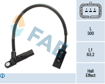Sensore, Posizione albero a camme - 79381 FAE