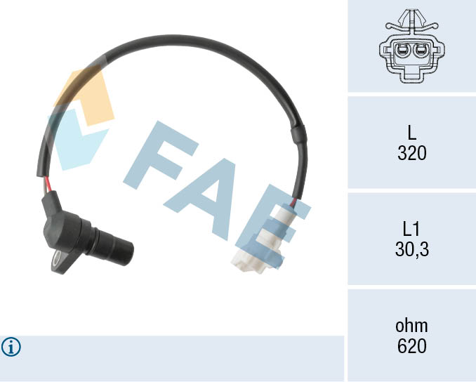 jutiklis, greitis / aps./min. - 79526 FAE