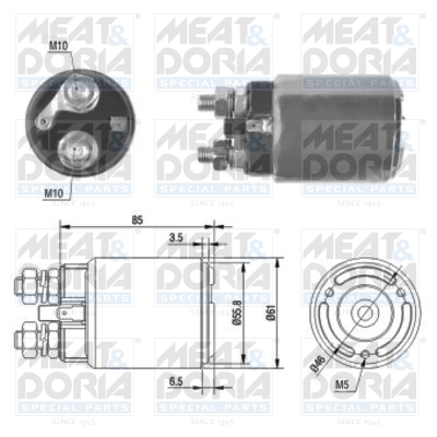 Solenoid Switch, starter - 46120 MEAT & DORIA