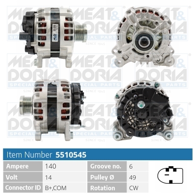 Alternator - 5510545 MEAT & DORIA