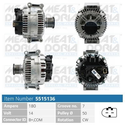 Alternatore - 5515136 MEAT & DORIA