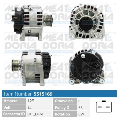 Alternator - 5515169 MEAT & DORIA