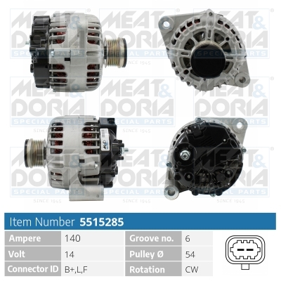 Alternator - 5515285 MEAT & DORIA