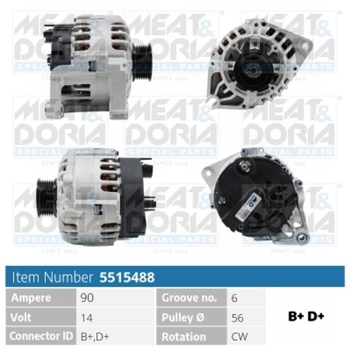 Alternator - 5515488 MEAT & DORIA