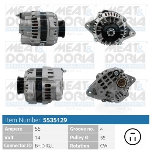 Alternator - 5535129 MEAT & DORIA