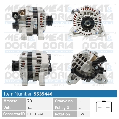Alternator - 5535446 MEAT & DORIA