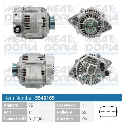 Alternator - 5540165 MEAT & DORIA