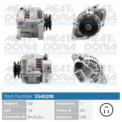 Alternator - 5540208 MEAT & DORIA