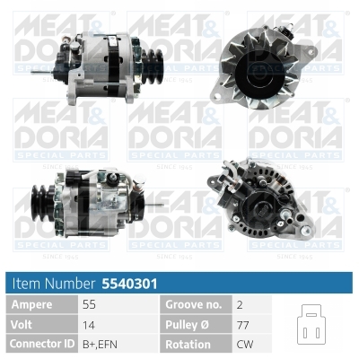Alternator - 5540301 MEAT & DORIA