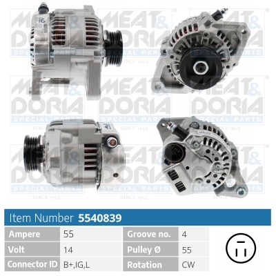 Alternator - 5540839 MEAT & DORIA