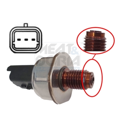 Sensor, Kraftstoffdruck - 9224 MEAT & DORIA