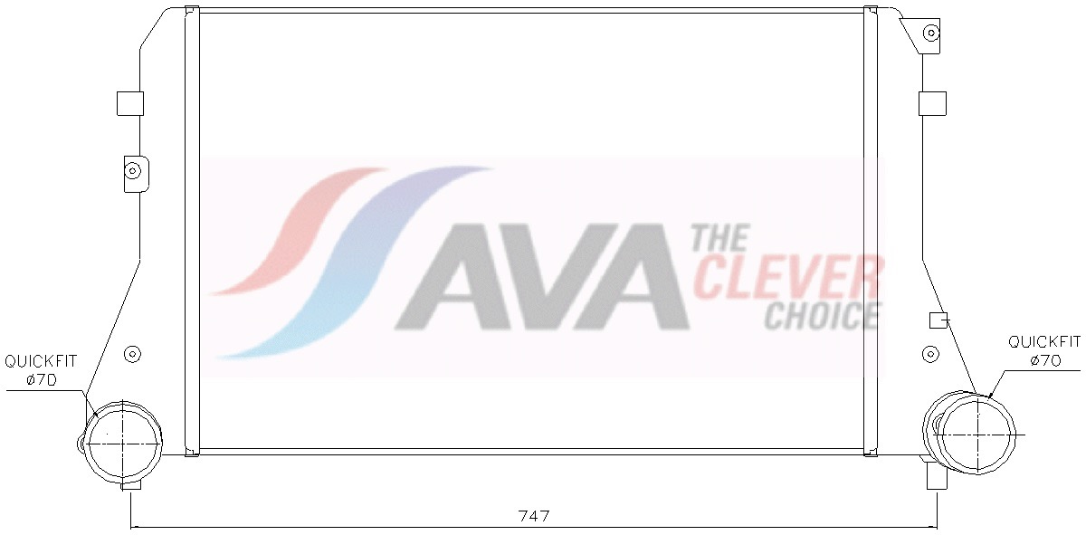 Intercooler - VNA4227 AVA QUALITY COOLING