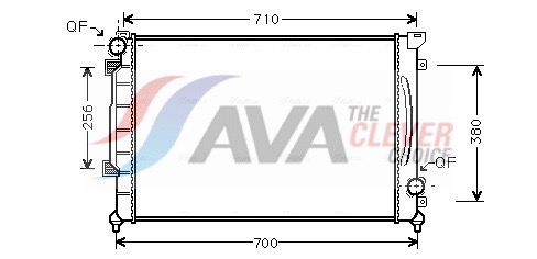 Radiator, engine cooling - AI2139 AVA QUALITY COOLING