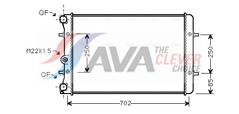 radiatorius, variklio aušinimas - AI2155 AVA QUALITY COOLING