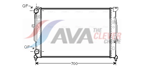 Radiator, engine cooling - AI2189 AVA QUALITY COOLING