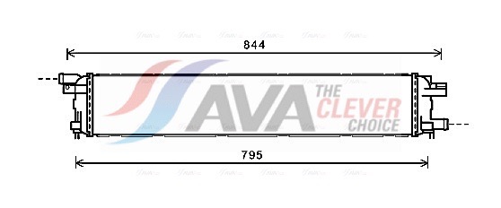 Radiator, engine cooling - AI2361 AVA QUALITY COOLING