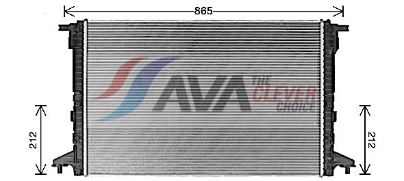 Radiatore, Raffreddamento motore - AI2440 AVA QUALITY COOLING