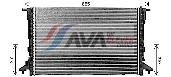 Radiator, engine cooling - AI2441 AVA QUALITY COOLING