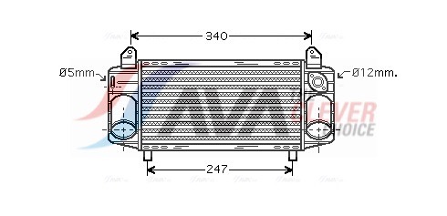 Intercooler, charger - AI4192 AVA QUALITY COOLING